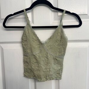 Altar'd State Lace Cami in Soft Green